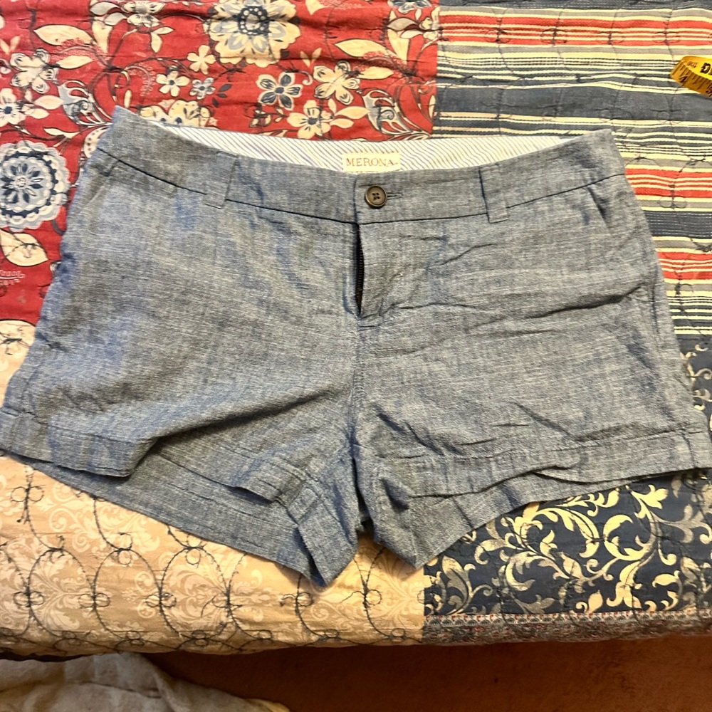 Merona Blue Bermuda Shorts Classic Style